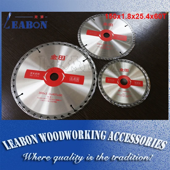 6" Inch 150 x 60T x 25.4mm x 1.8mm Wood Circular Saw Blade For Cutting