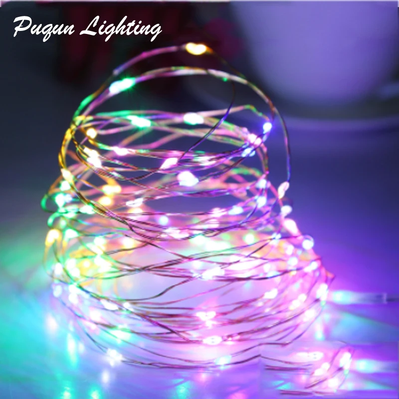 

5pcs/lot 5m 50led Silver Wire AA battery LED String Christmas outdoor waterproof Fairy Lights Cold White Warm White colorful