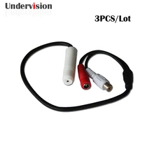 3PCS/LOT cctv audio pickup for camera system high sensitive audio pickup