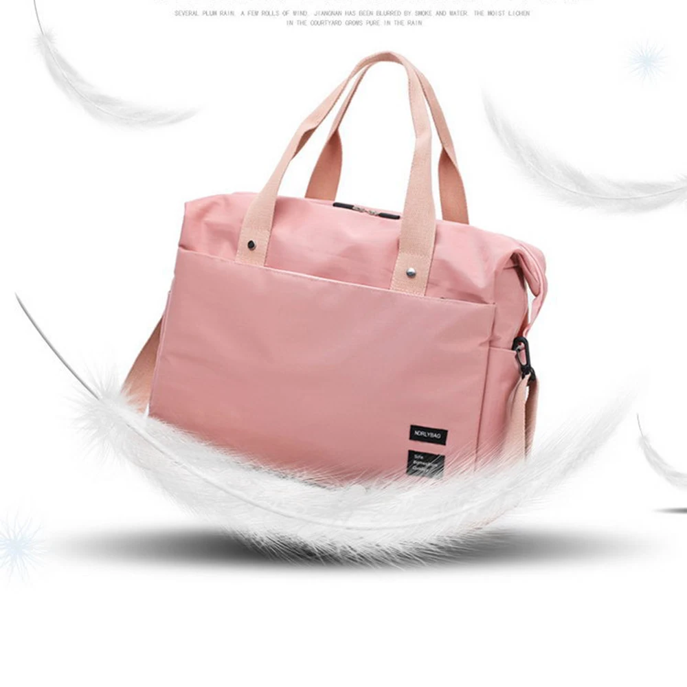 Модная женская большая дорожная сумка, сумка через плечо, тренировочные розовые сумки для спортзала, оксфордская сумка для сна, мягкие органайзеры, водонепроницаемые