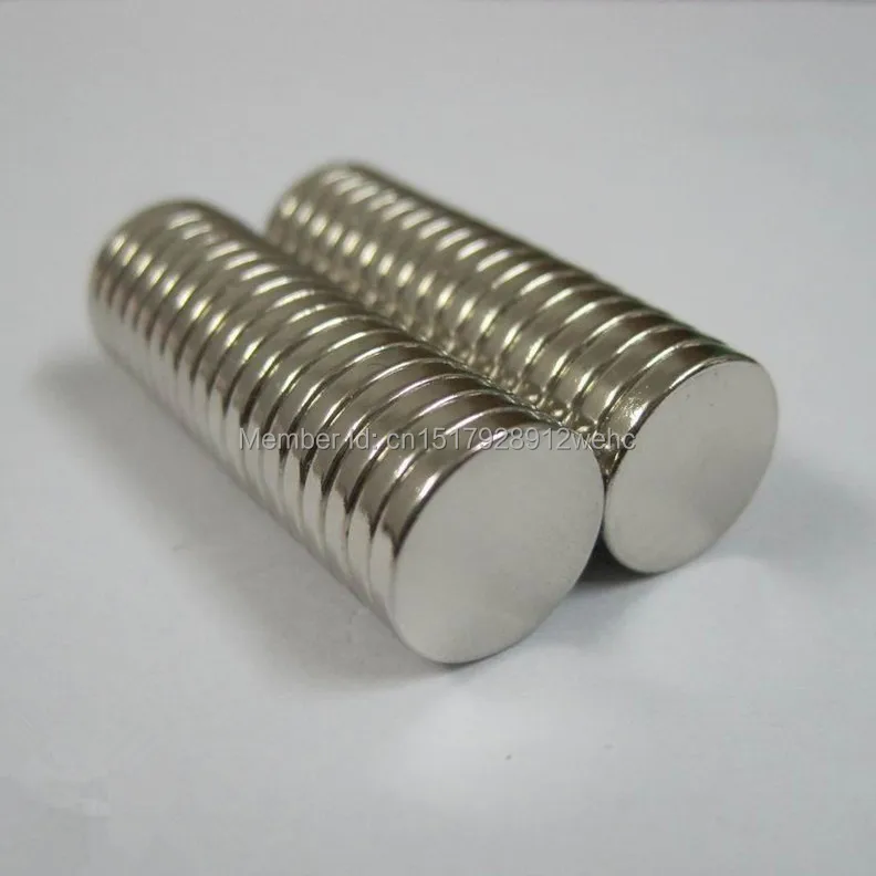 

50PCS cylinder D15*2MM extremely strong power small sintered neodymium magnet ndfeb permanent rare earth magnetic fasterners