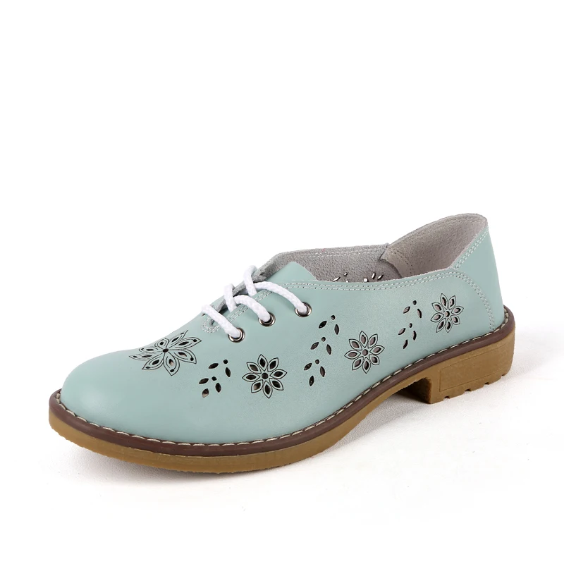 LEMAI/Туфли-оксфорды из натуральной кожи; женская обувь на плоской подошве; коллекция года; модная женская обувь; повседневные Мокасины; лоферы; женская обувь;#35-42 - Цвет: 2823 Blue