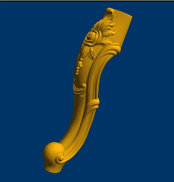 

Tea table leg 3d model relief for cnc in STL file format--Furniture leg--81