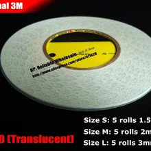 Промо-акция! 5 рулонов(1,5 мм/2 мм/3 мм широкий выбор)* 50 м 3 м 9080 белая клейкая лента Hi-Temp сопротивление для телефона планшета накладка экрана Отделка