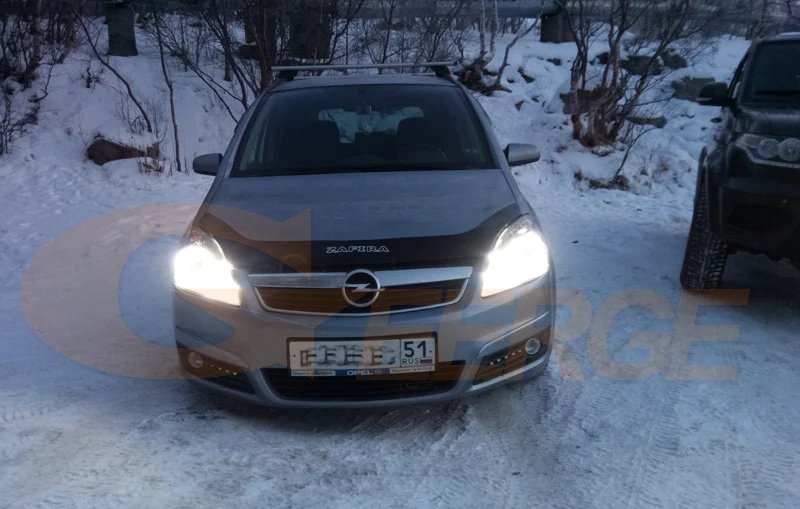 Для Opel Zafira B 2005- фара отличная ультра яркая подсветка smd комплект светодиодов «глаза ангела» DRL