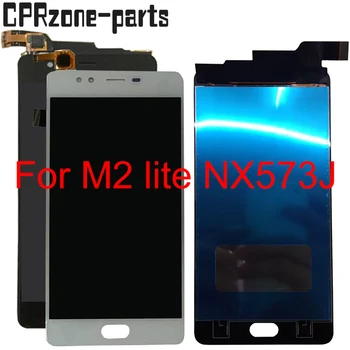 

5.5" Black / White For ZTE Nubia M2 Lite NX573J LCD display with touch screen digitizer sensor panel assembly free shipping