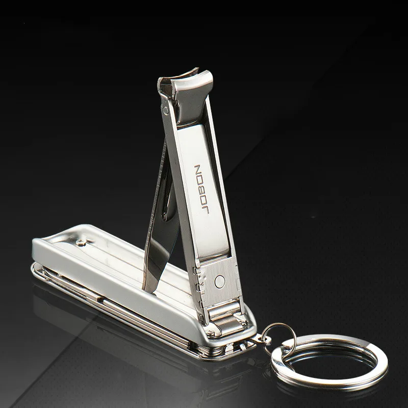 Stainless Steel Nail Clipper Keychain Multifunctional Nail Clippers Car
