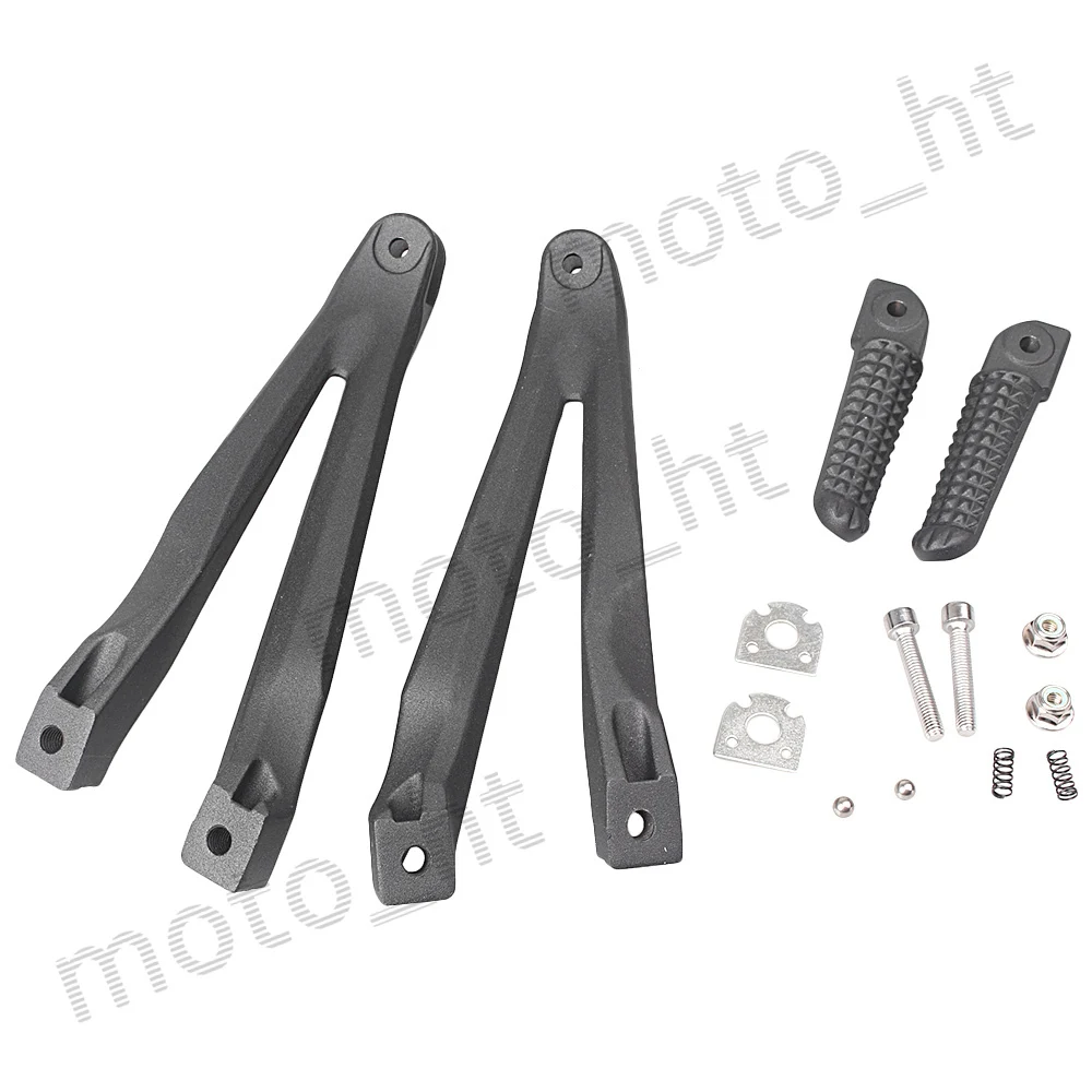 Aluminum Alloy NEW Motorcycle Passenger Rear Footpegs / Foot Pegs / Footrest Brackets for  Yamaha YZF R1 2004 2005 2006 2007 2008 Black