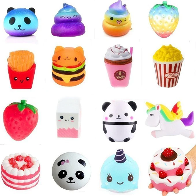 

18 Type Cake/Ice Cream/Food Squishy Jumbo Slow Rising Squishy Toys Kawaii Squishies Antistress Funny Squeeze Toy For Kids
