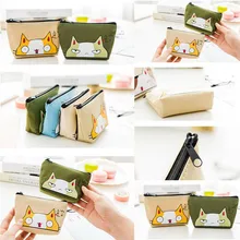 NoEnName Women Girls Canvas Leather Small Mini Wallet Card Holder Zip Cute Cartoon Coin Purse Handbag noenname handmade fashion flower embroidery design purse high capacity women card coin wallet national style ladys bag