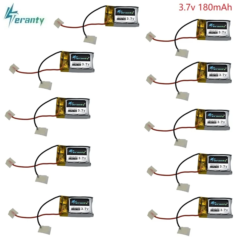 10 шт. 3 7 в 180 мАч Lipo батарея для Syma S105 S107 S107G S109 S026G S111G Skytech M3 Li Po вертолет Часть