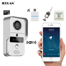 JERUAN Smart 720P Wireless WiFi Video Door phone Intercom Record Doorbell For Smartphone Remote View Unlock IOS Android View