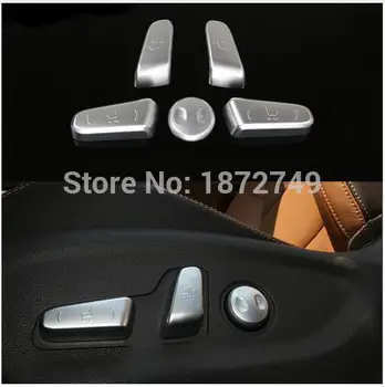 

5 Pcs/Set Car Seat Adjustment Knob Button Switch Interior Decoration Trim For Hyundai Tucson 2015+ 2016 LHD ABS Accessories
