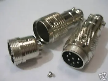

50x 7 Pin Male Microphone Panel Chassis Connector B7P