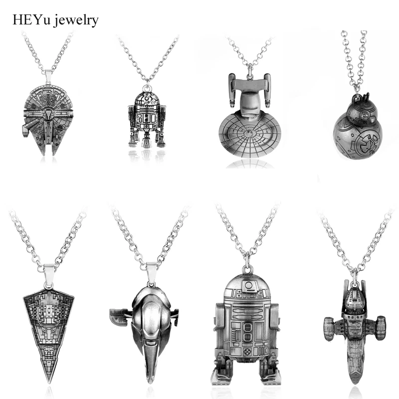 Star Wars Разрушитель корабль Ожерелья и подвески космический Треугольники Цепочки