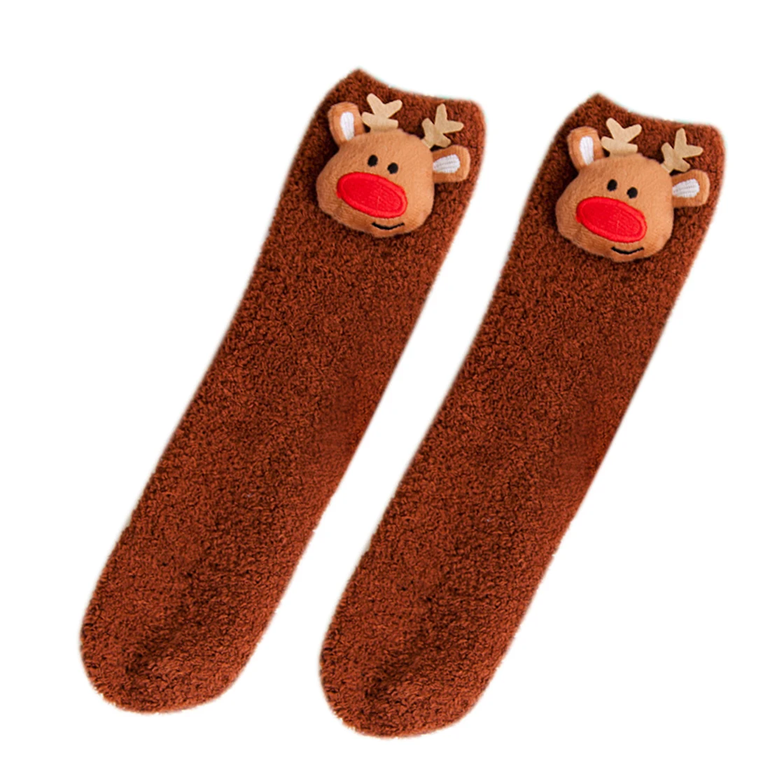 Модные осенне-зимние новые детские носки рождественские подарочные носки рождественские коралловые флисовые Носки для взрослых