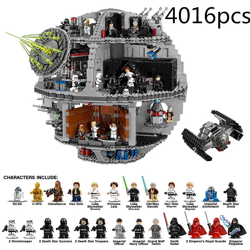 

DHL 05063 05035 Star Series Wars UCS Death Star Educational Building Blocks Bricks Toys Compatible LegoINGlys 75159 10188