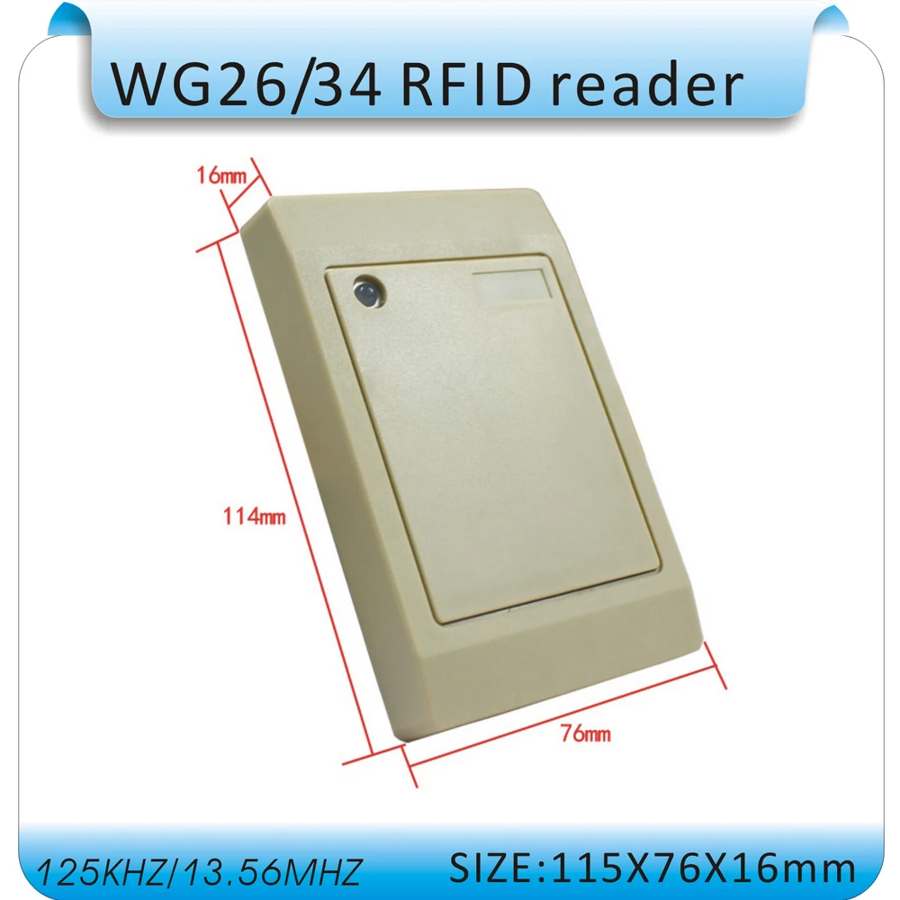 125 кГц RFID ID Card Reader WG26/34 контроля доступа Card Reader контроля доступа водонепроницаемый+ 10 шт. карты