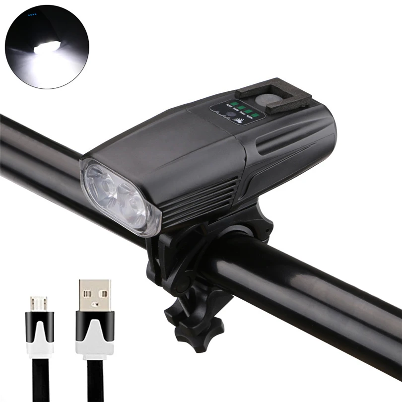 Cyclezone USB Rechargeable Bike Light XML T6 LED Bicycle Front Light MTB Cycling Light  Bicycle Head Lamp Built-in battery A30