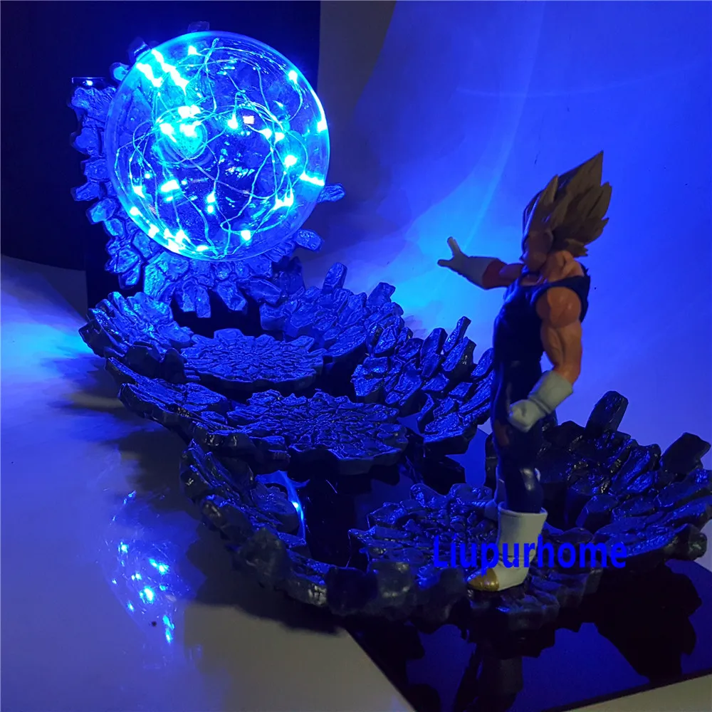 Lampara Dragon Ball Z Vegeta Супер Saiyan светодиодный светильник, фигурки злых Вегета, декоративная лампа, светодиодный светильник для подарков MY1