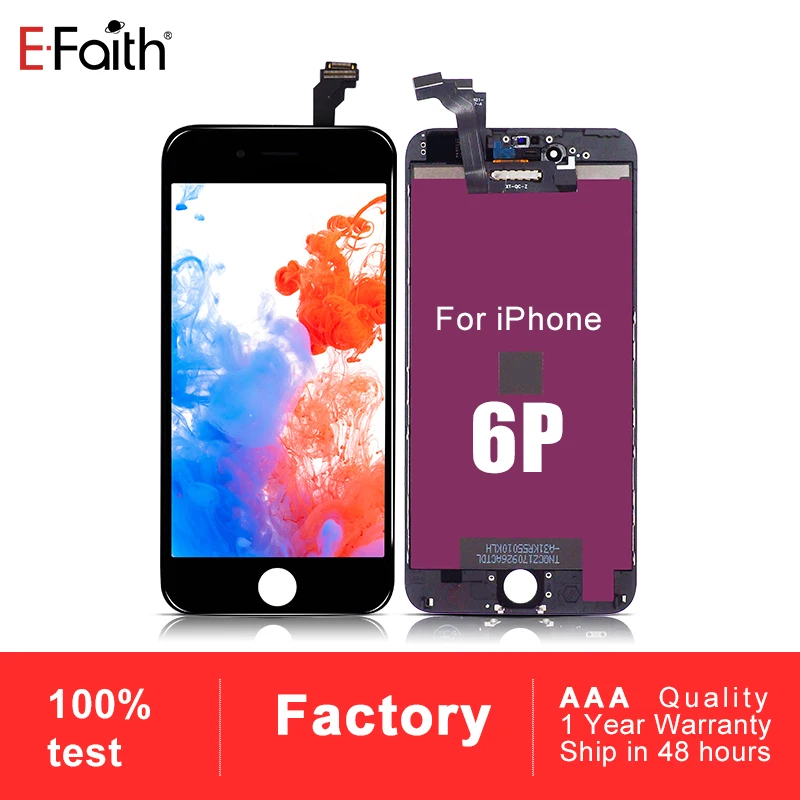 50 шт./лот EFAITH AAA сенсорный экран для IPhone 6 Plus P LCD 3D Замена в сборе с бесплатной