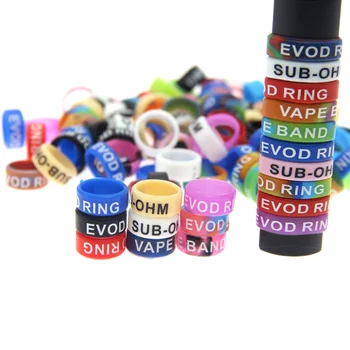 

20pcs/lot Silicone Rubber Vape Band Vape Ring Decorative Band 13mm for Relx YOOZ MT GTR MOTTO PHIX MYLE NRX
