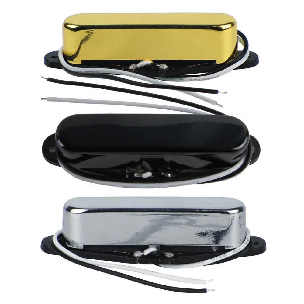

FLEOR 1PCS Electric Guitar Pickup Alnico 5 Single Coil Pickup Neck Tele Guitar Parts,Chrome/Gold /Black Choose