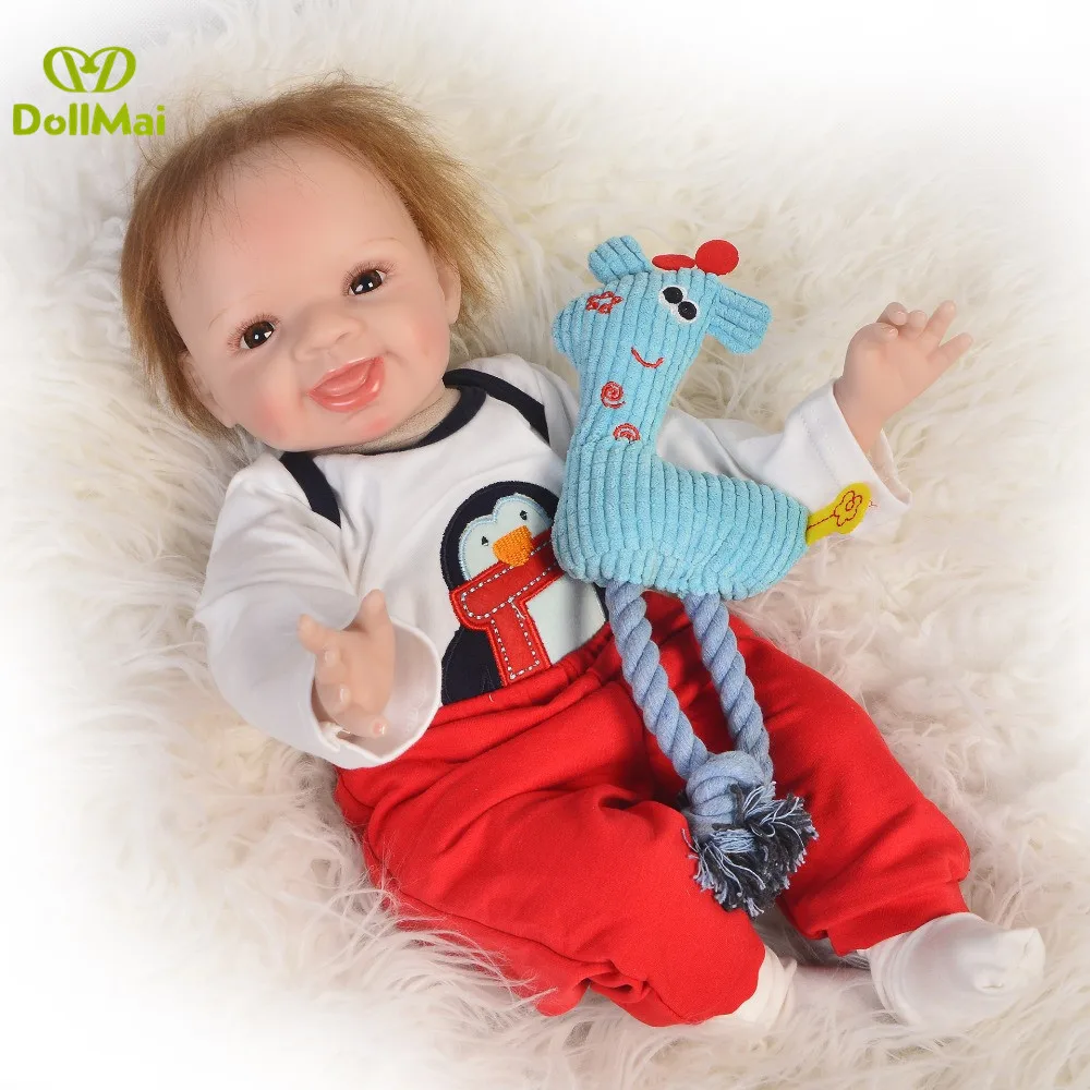 Куклы Reborn boy 22 дюйма 55 см bb силиконовые куклы reborn игрушки для детей подарок на день
