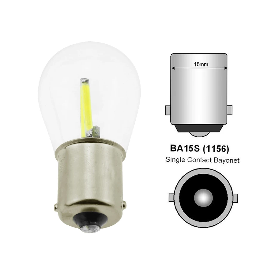 Vehicle Car BA9S Socket Base White LED Turning Turn Light Lamp Bulb 1.5W 4 Pcs