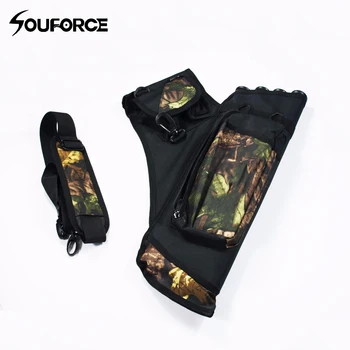 

New 4 Tubes Arrow Quiver Waterproof Archery Quiver in Camouflage Arrows Holder Bag for Reverse Bow Hunting Shooting