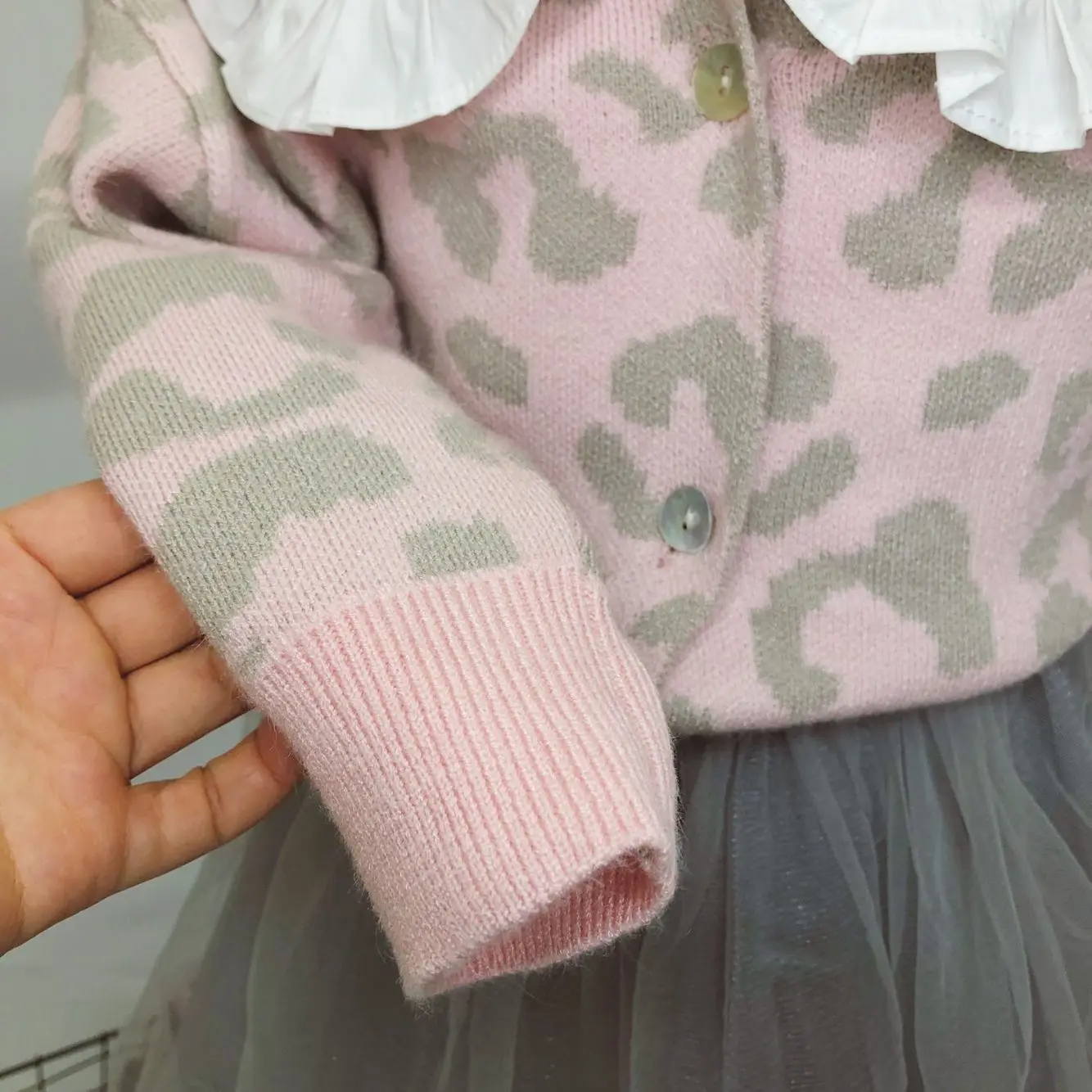 Cabolsa para o Bebê Bonito da Forma Primavera Nova Chegada Estilo Coreano Algodão All-match Manga Longa Leopardo-impresso Camisola Meninas 2020 19 High Quality Mamãe e Bebê