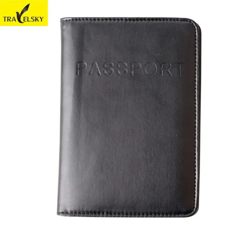 RFID passport cover travel RFID protect passport card PU leather