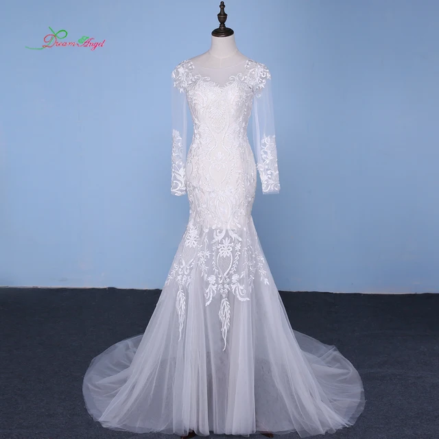 Sen Anioł Vestido De Noiva Odpinany Pociąg Suknia ślubna 2018