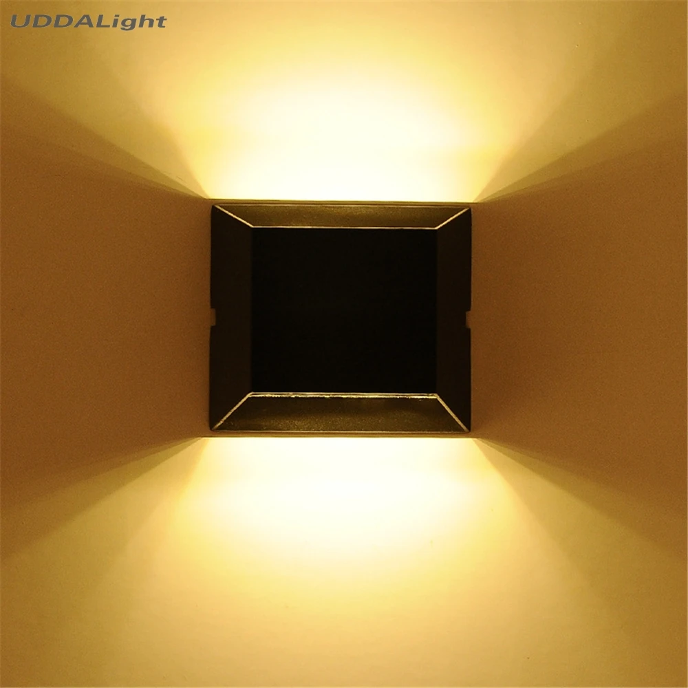 Exterior da Parede Conduziu a Luz o Quadrado Conduziu a Luz Ip65 da Parede do Jardim 10 w Smd 29 Luminárias de parede externas