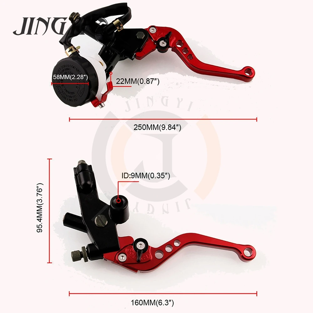 CNC moto ciclo hidráulico palanca de embrague para msx125 hornet sv650 freno moto triumph bonneville de la palanca de freno cilindro maestro de la bomba
