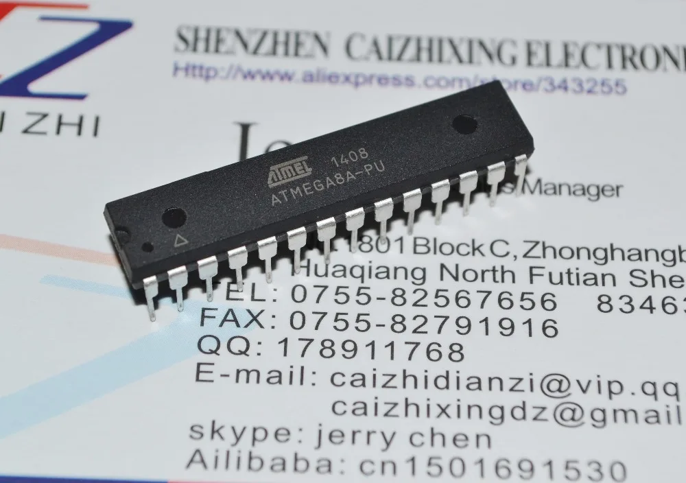 10PCS ATMEGA8A ATMEGA8A-PU DIP-28 Microcontroller MCU AVR NEW