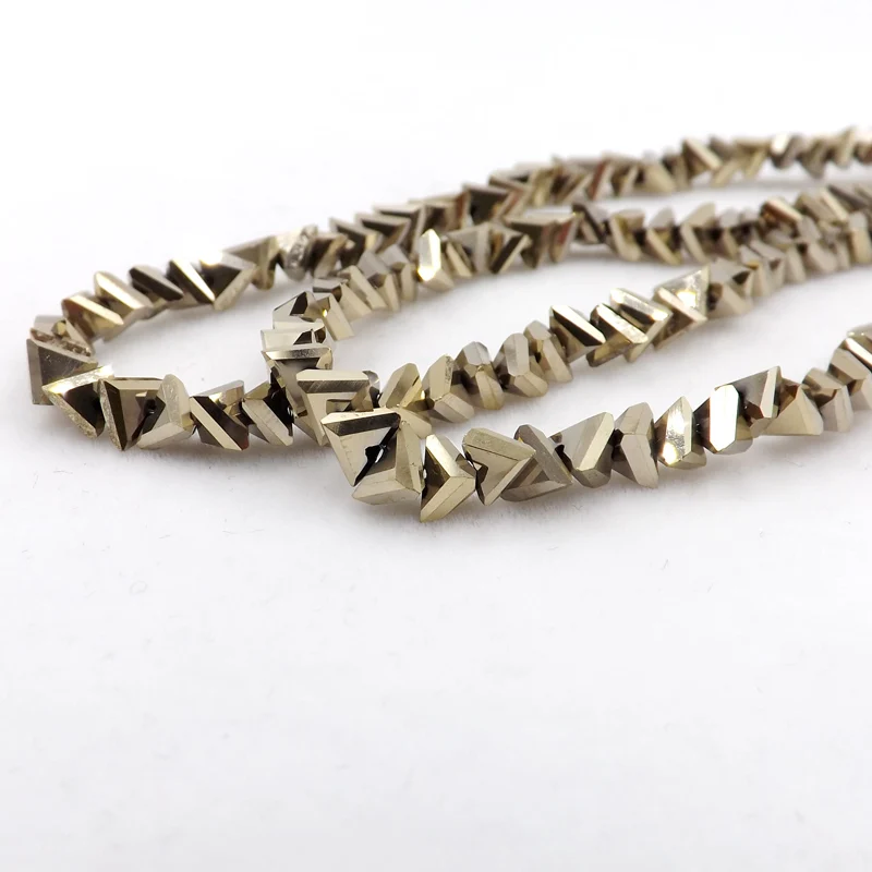 New 6mm 100pcs Glass crystal Triangle beads Loose Special beads