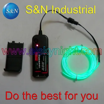

Green el wire 2meters +EL controller with led indicator + free shipping