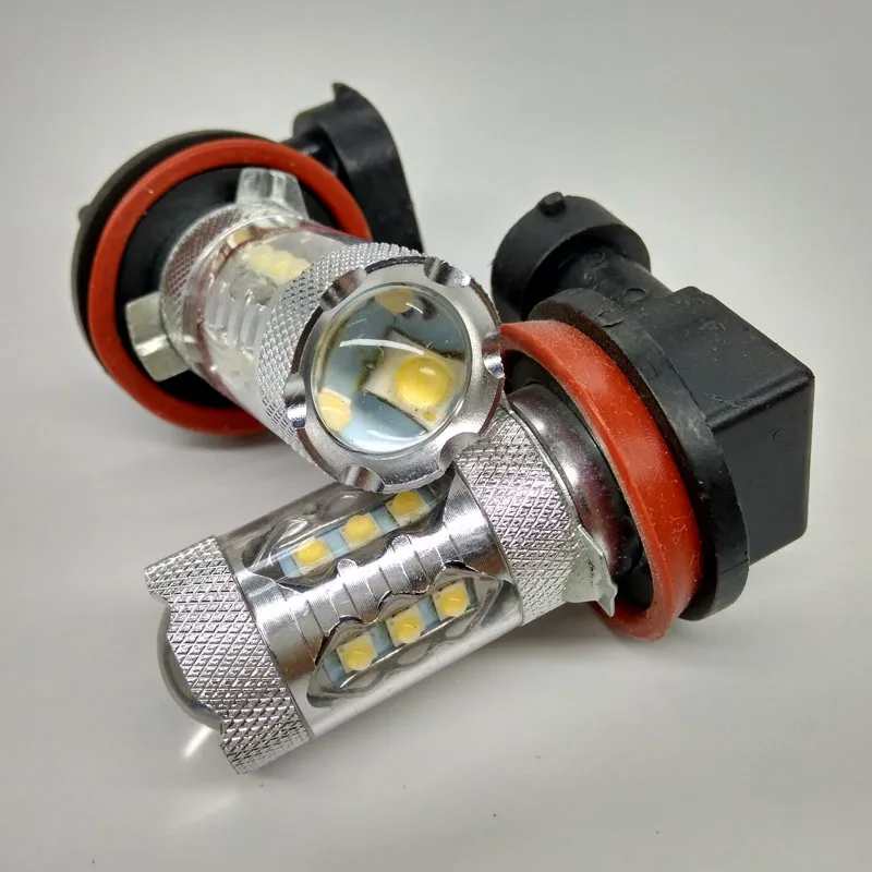 

2Pcs 12V Car H11 Led Headlight Bulbs White H11 LED Fog Light Bulb 1000LM HeadLight Turn Signal Light Tail Bulb