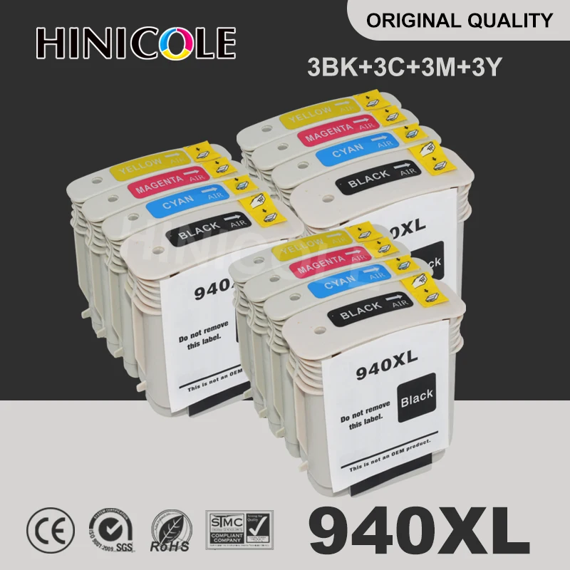 Совместимый чернильный картридж для HP 940 XL C4906A C4907A C4908A C4909A Officejet Pro 8000 8500 8500a |