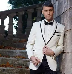Slim Fit One Button Кот Жених Смокинги для женихов Для мужчин свадебные костюмы для выпускного Жених (куртка + Брюки для девочек + ремень + галстук) k