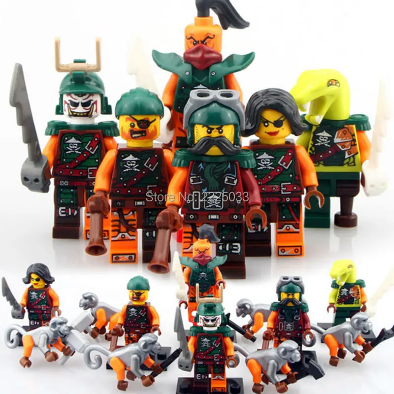 

Compatible LegoINGlys NinjagoINGlys Figures Nadakhan Clancee Bukco Cyren Pirates Monkey Building Bricks Block ENLIGHTEN Gift