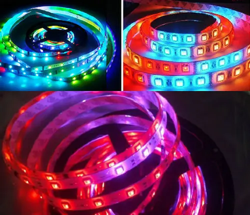 5M 12V интеллигентая (ый) TM1812 гибкий 1812IC 5050SMD RGB светодиодный светильник ленты мечта