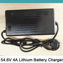 54 6V 4A Smart Lithium Battery font b Charger b font For 48V Electric Scooter Bicycle