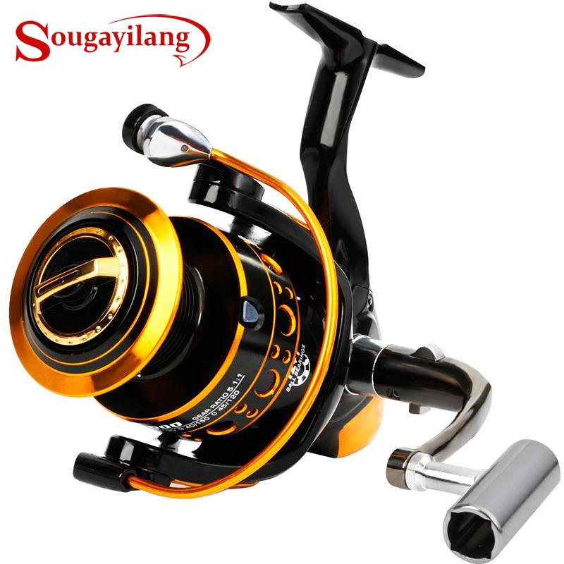 Sougayilang Spinning Fishing Reel 12+1BB Metal Body Smooth Carp Spinning Reels for Saltwater Freshwater Fishing /…