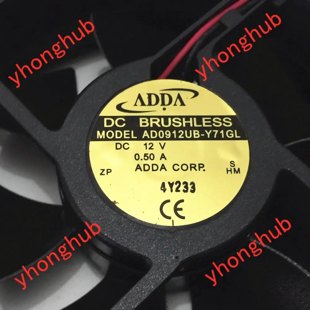 Adda Ad0912ub-y71gl dc 12v 0.64a Fios 90x90x32 mm Ventilador de Refrigeração do Servidor - Imagem 3