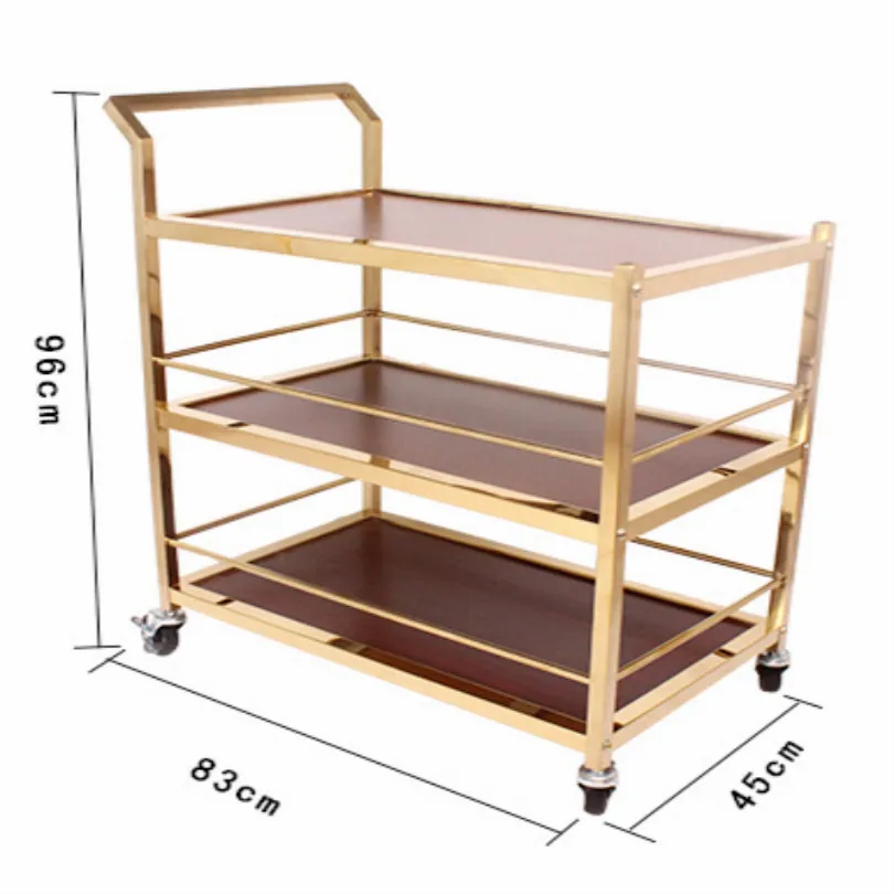 Отель KTV напитки передвижная тележка барная тележка чайный стол на колесиках вино десерт чай тролли