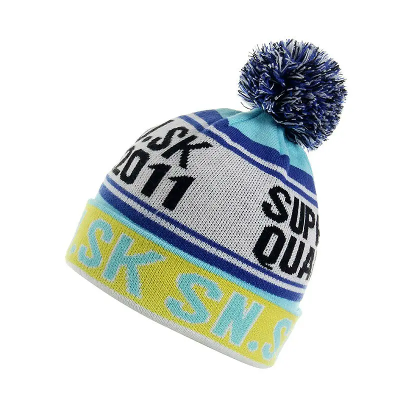 2016 NEW Skiing Hats for Men Women Warm Winter Knitting Skating Skull Cap Hat Beanies Turtleneck Caps Ski Cap Snowboard Hat