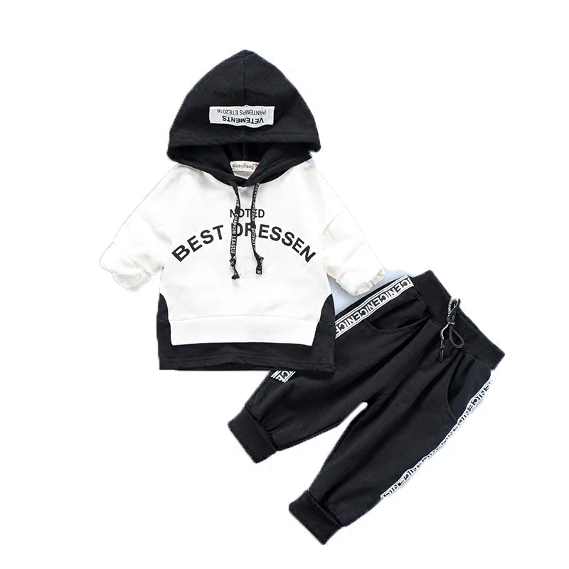 Spring Autumn Boys Cotton Clothes Baby Girls Sport Sets Kids Hoodies Pants 2pcs/sets Children Casual Suits Toddler Tracksuits