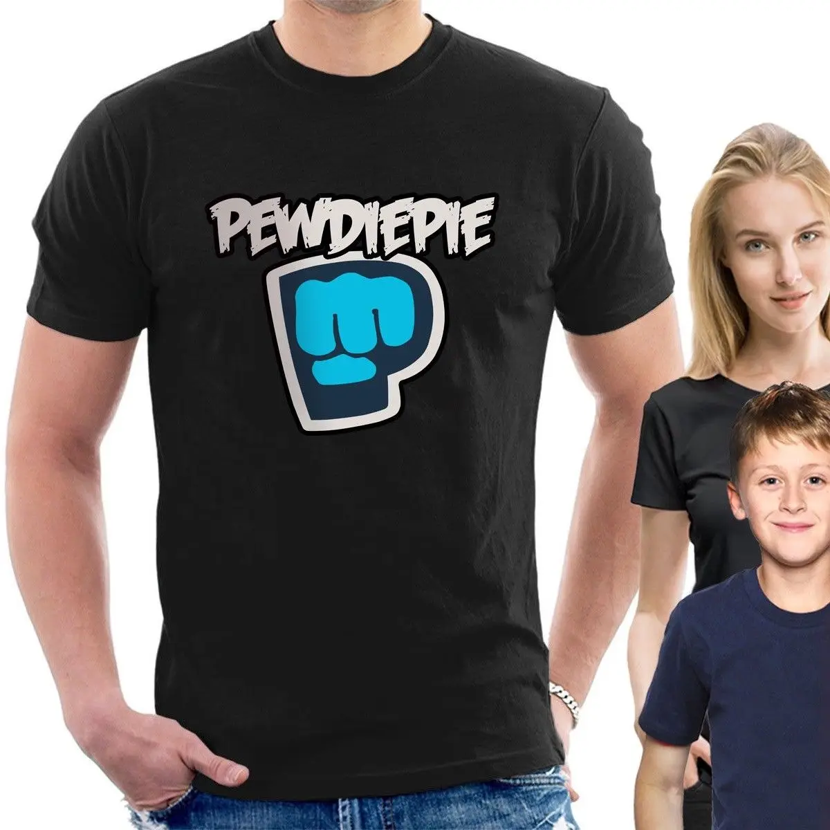 Pewdiepie Brofist T Shirt Inspired Youtuber Adults Childrens Kids Sizes Tee B37 Cool Casual Pride T Shirt Men Unisex New T Shirts Aliexpress - pewdiepie brofist t shirt roblox